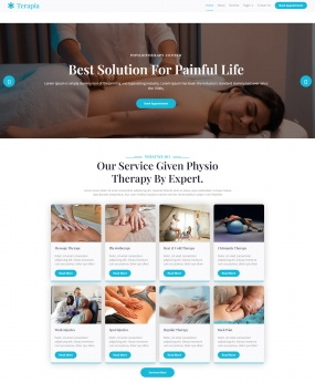 美容护肤SPA行业网站模板